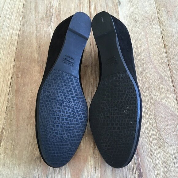 STUART WEITZMAN Beaudelair Black Suede Hidden Wedge Heel Shoes US Size 9M - Picture 6 of 7